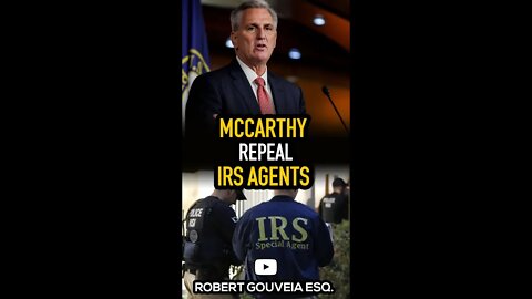 McCarthy Will REPEAL IRS Agents #shorts