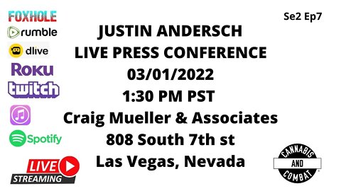 JUSTIN ANDERSCH PRESS CONFERENCE se2 ep7