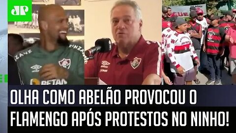 "QUE SE FO%@ ELES!" Abel Braga PROVOCA o Flamengo após PROTESTOS no Ninho do Urubu!