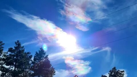 Weather Modification Gone Bad? Looks Like a Giant Oil Slick In The Sky!