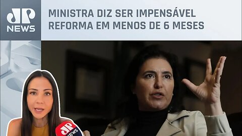 Amanda Klein analisa fala de Simone Tebet sobre reforma tributária