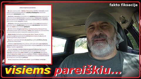 Viešas kreipimasis-pareiškimas visiems...