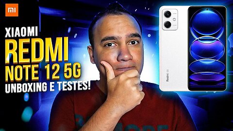 REDMI NOTE 12 5G, com SNAPDRAGON 4 GEN 1 e CARREGADOR DE 33W! Unboxing e Impressões