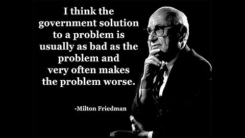 Shortages explained by Milton Friedman