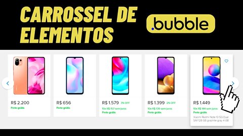 COMO FAZER CARROSSEL DE ELEMENTOS NO BUBBLE