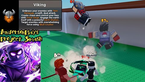 AndersonPlays Roblox [⚔️ 1v1s] Project Smash - Viking Showcase