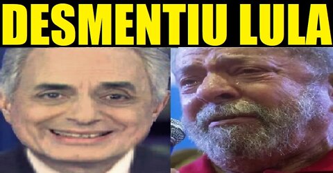 WILLIAM WAACK DESMENTE LULA NA CNN BRASIL