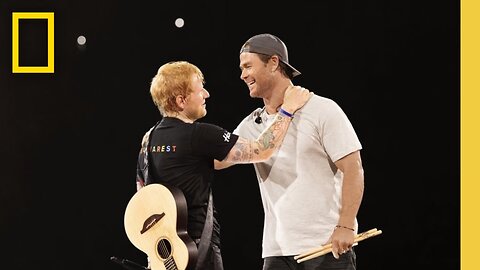 Chris Hemsworth Surprises Fans at Ed Sheeran Concert Playing Drums Limitless With Chris Hemsworth