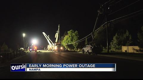 More than 1,000 homes in Nampa without power