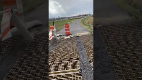 Biker Ignores Road Closed