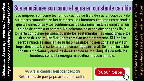 Sus emociones son como el agua en constante cambio en las mujeres mejorado