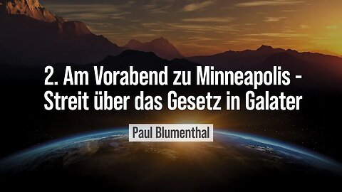 Der letzte Aufruf - Es hat begonnen # Paul Blumenthal