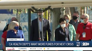 CA Health Dept Requests More Funds