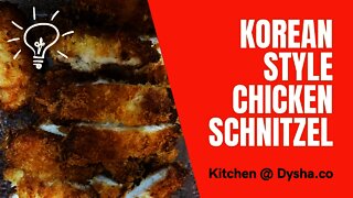 Cooking Korean Style Chicken Schnitzel. Cooking Idea & Inspiration. Dysha Kitchen. #shorts