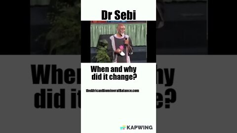 DR SEBI - QUESTION EVERYTHING #shorts #drsebi