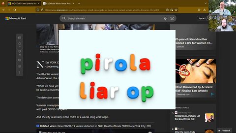 PIROLA = LIAR OP = LAIR OP | COVID variant BA.2.86 nicknamed "Pirola"