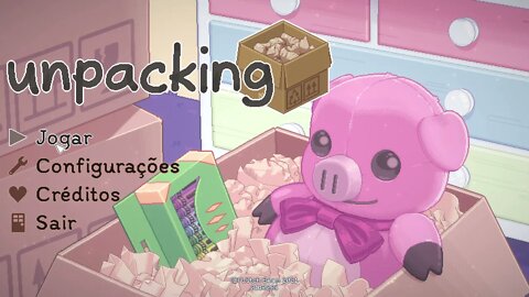 unpacking gameplay - Arrumando o seu quarto (eu nem arrumo o meu).