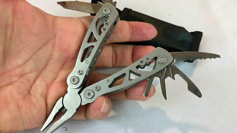 beegod Mini 9-in-1 Folding Pliers Multi-Tool Stainless Steel SOG EDC Pocket Size Portable Toolkit