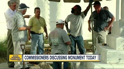 Process begins to remove Confederate statue from downtown Tampa