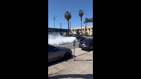 Massive burnout caught on camera