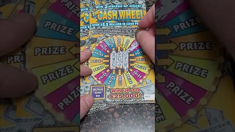 Winning Cash Wheel Lottery Ticket Scratch Offs!!