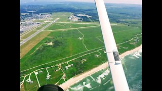 Landing Runway 24 Nantucket Island