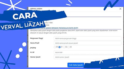 Cara Verval Ijazah di Info GTK Syarat Ikut Seleksi CPNS & P3K Tahun 2023