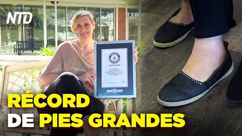 Mujer de Texas tiene los pies más grandes del mundo | NTD Noticias