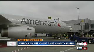 Airlines against flying migrant children