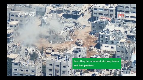 (EN Translated) al-Qassam Brigades (Ha-mas) shelling enemy in Shuja'iya, Gaza, July 4, 2024.