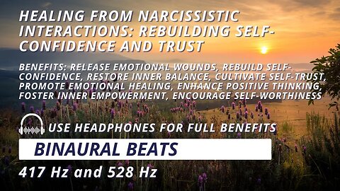 Healing from Narcissistic Interactions: Rebuilding Self-Confidence and Trust | 417 Hz and 528 Hz