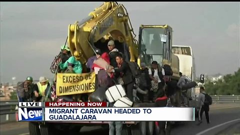 Migrant caravan headed to Guadalajara