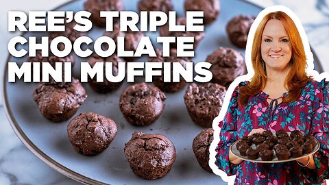 Ree Drummond's Triple Chocolate Mini Muffins | The Pioneer Woman | Food Network