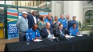 SOUTH AFRICA - Johannesburg - DA press on elections (video) (Xai)