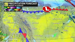 Pacific moisture VS Arctic air, battle over Alberta