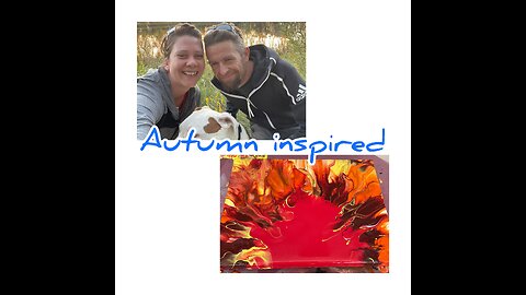 🍁Autumn inspired Dutch Pour 🍁 Resin picture idea