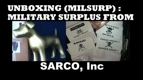 UNBOXING [87] : SARCO, Inc. Minefield Signs, Knife, Bayonet