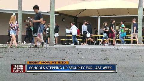 Extra deputies in place for Pasco schools' final week of class