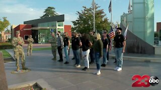 Local high schoolers take Oath of Enlistment at Veterans Memorial