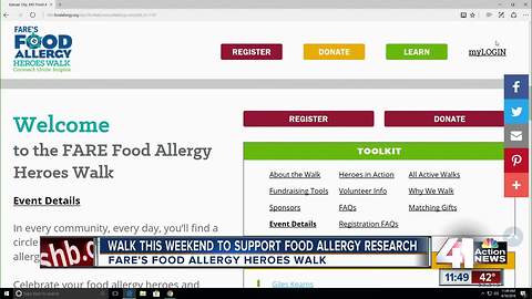 Walk to support food allergy research happening in KC this weekend