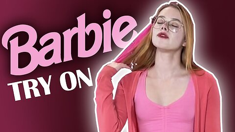 Dressing Up A Real Barbie! Try On Pink Outfits!