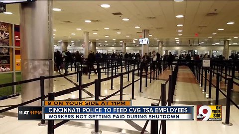 Cincinnati police to feed unpaid TSA workers