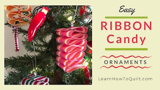 Easy Ribbon Candy Ornaments