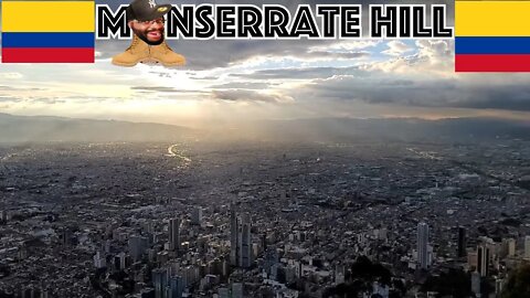 Monserrate Hill Bogota Colombia Time lapse October 2021