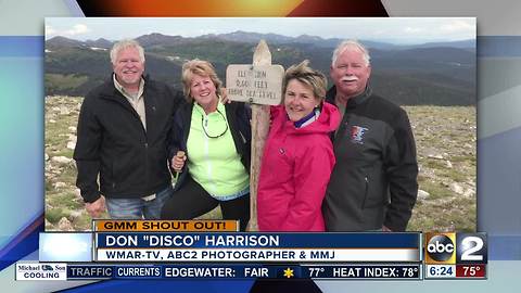 Reporter Don 'Disco' Harrison gives a GMM shout out