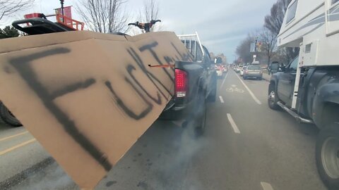 Truck Trudeau - Cummins Burnout for FREEDOM CANADA & World! | Irnieracing News January 29, 2022