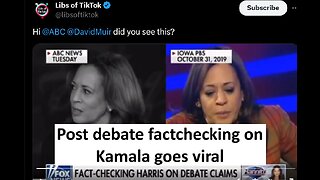 Trump vs Kamala fact checking goes viral, abc didn't so we have to