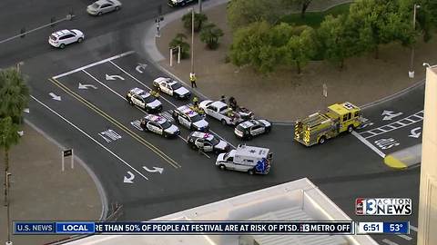 Police on scene of incident near Mandalay Bay