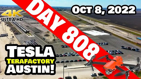 RAILYARD EXPANSION FOR GIGA TEXAS! - Tesla Gigafactory Austin 4K Day 808 - 10/8/22 - Tesla Texas