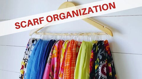 Simple DIY Scarf Organization Hack